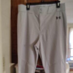 Under Armour Men's Light Gray Baseball Pants